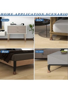 Generic Adjustable bed frame table base pads, furniture risers with screw clamps, heavy-duty sofa tables and chairs risers for chairs, desks, cabinets  - Image 4