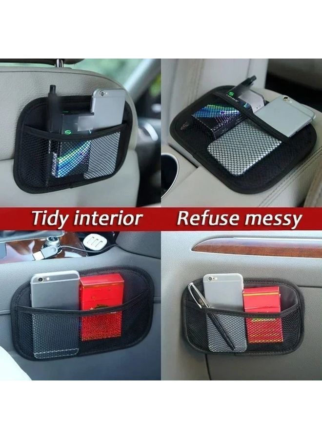 Small Car Mesh Storage Net Bag Organizer for Keys Phone Coins Accessories Universal Fit - Image 5