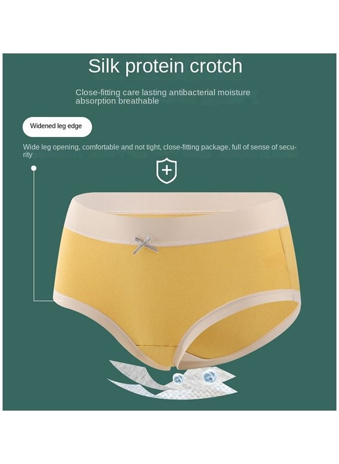 Umiwin - 3 Pcs Fashion Women Panties Breathable Satin Traceless Briefs Thin Ice Silk Female Underwear - Image 1