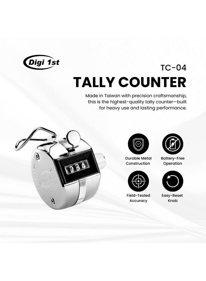 Digi 1st TC-04 Hand Tally Counter, Digital Pitch Counter Clicker Handheld Mechanical Number Click Counter - Image 2