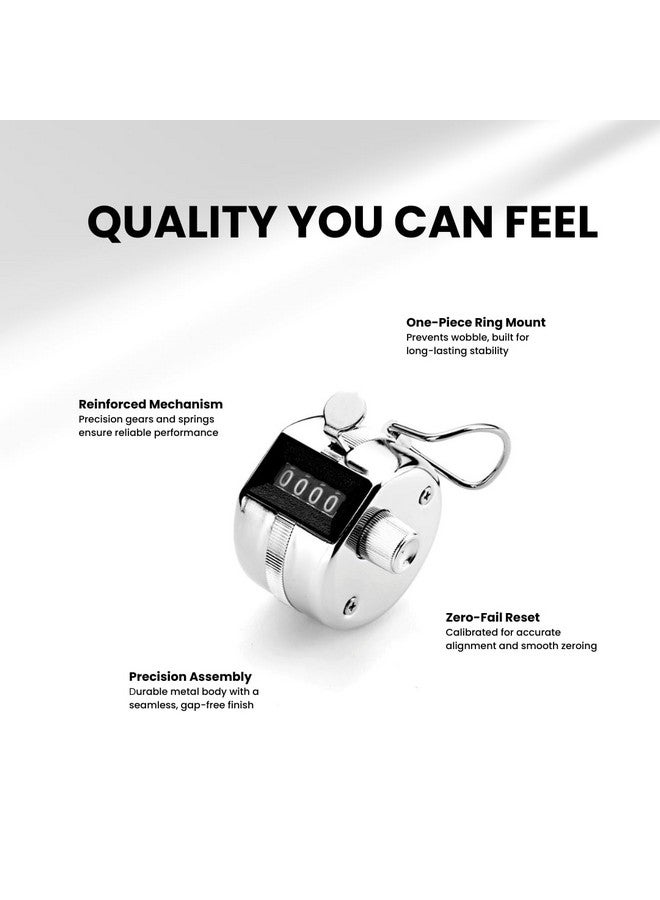 Digi 1st TC-04 Hand Tally Counter, Digital Pitch Counter Clicker Handheld Mechanical Number Click Counter - Image 3