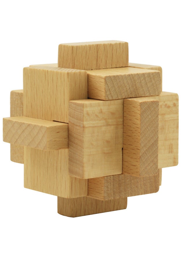 Loquat Kongming Lock Children's Wooden Toys Kongming Lock Luban Lock Full Set Of Classical Mortise And Tenon Wooden Toys Kongming Lock-Color:Glasses Lock 75cm - Image 4