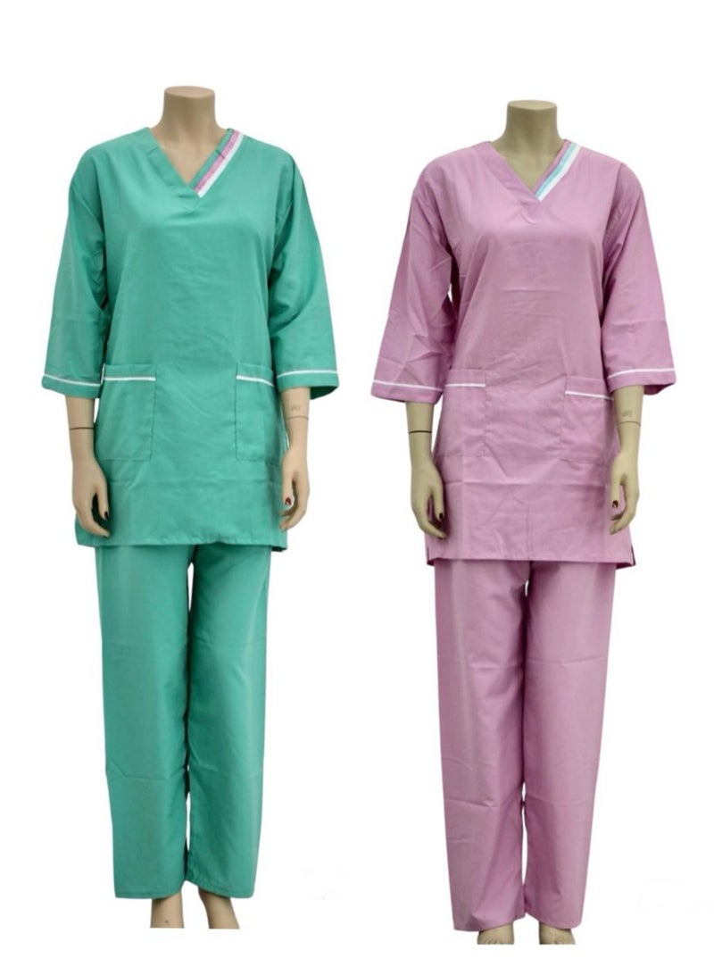1home Housemaid Uniform Maid Nanny Scrub Suit 2 piece set  - Image 1
