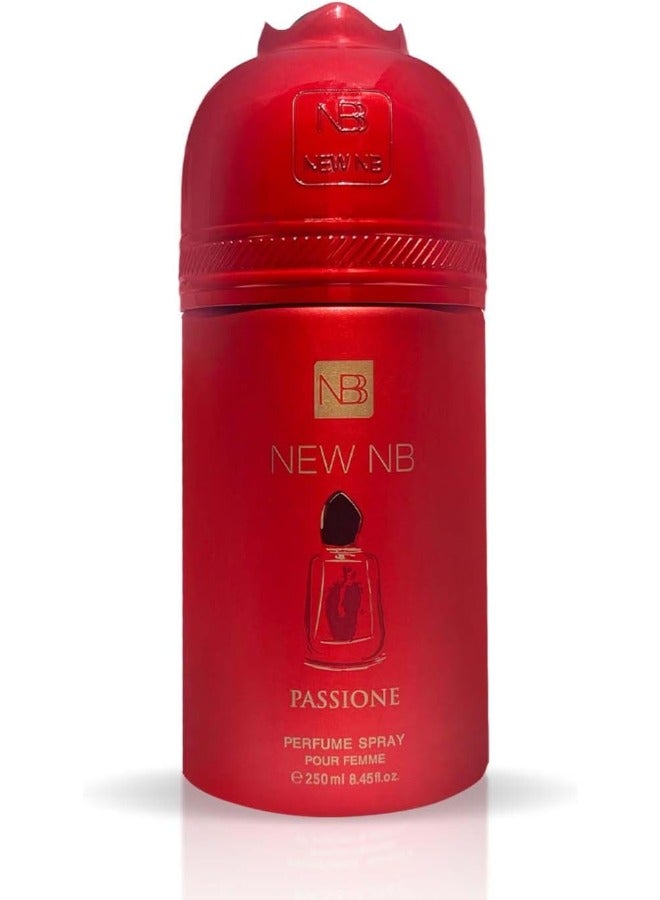 NEW NB Passione Deodorant Perfume for Women – 250ml - Long-Lasting Freshness and Fragrance - Image 1