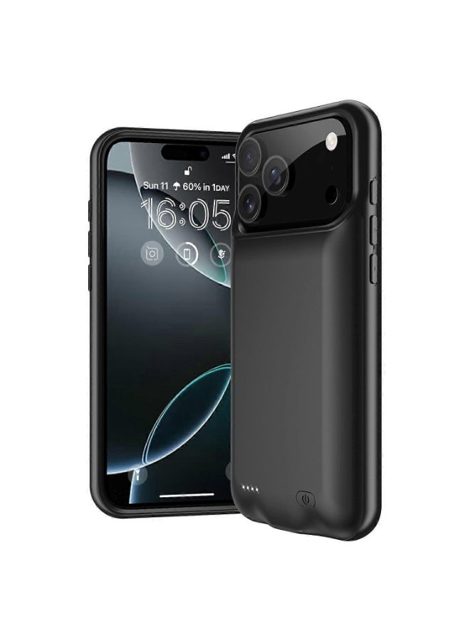 Portable Charger Case for iPhone 17 Pro Max, 7000mAh Rechargeable Battery Pack with MagSafe Wireless Charging, Slim Protective Power Bank Case with LED Battery Indicators, Shockproof TPU Back Cover, Fast Charging External Battery for Travel & Daily Use - Image 5