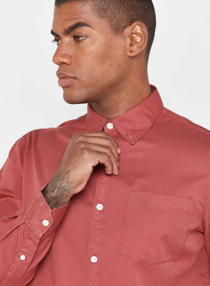 Lee Cooper Essential Spread Collar Shirt