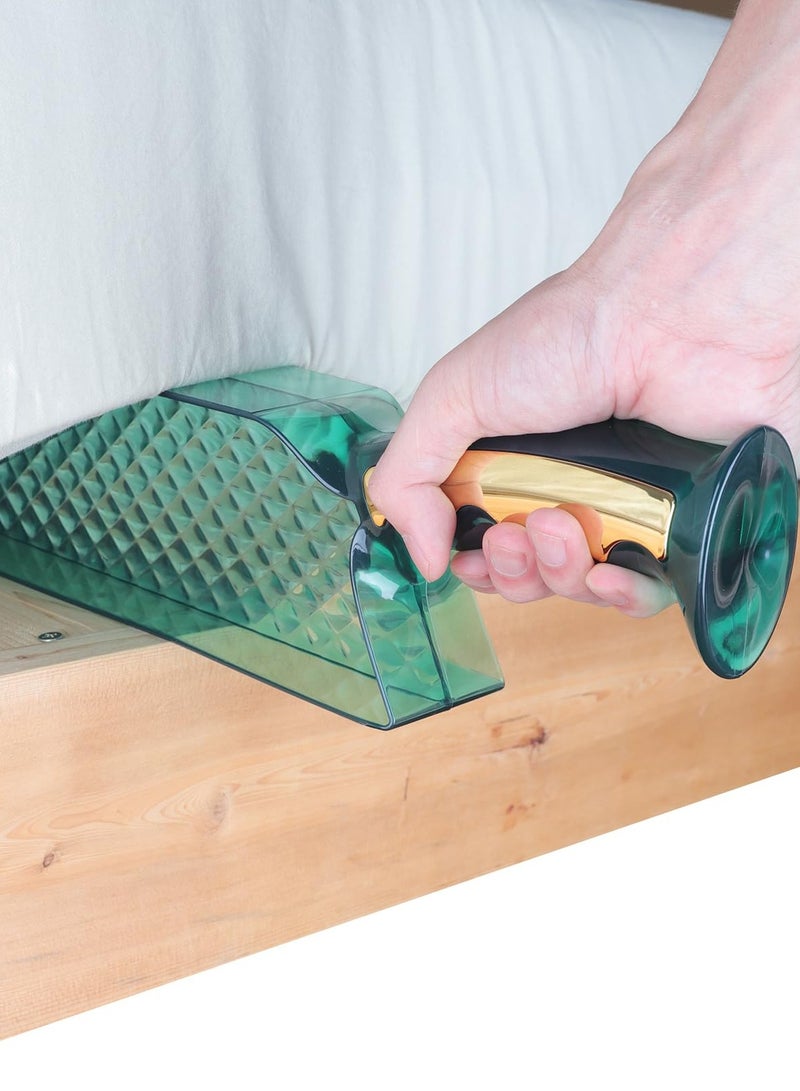 Excefore أداة مساعدة للمراتب، أداة لترتيب وتغيير الملاءة بتصميم رفع وثني، أداة ergonomics لترتيب الملاءات ورفعها لتغيير الملاءات (عبوة من 1) - Image 1