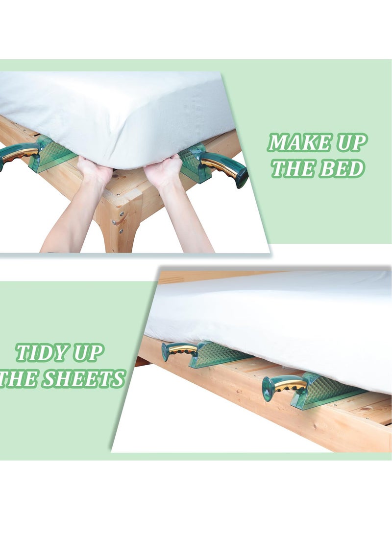 Excefore أداة مساعدة للمراتب، أداة لترتيب وتغيير الملاءة بتصميم رفع وثني، أداة ergonomics لترتيب الملاءات ورفعها لتغيير الملاءات (عبوة من 1) - Image 2
