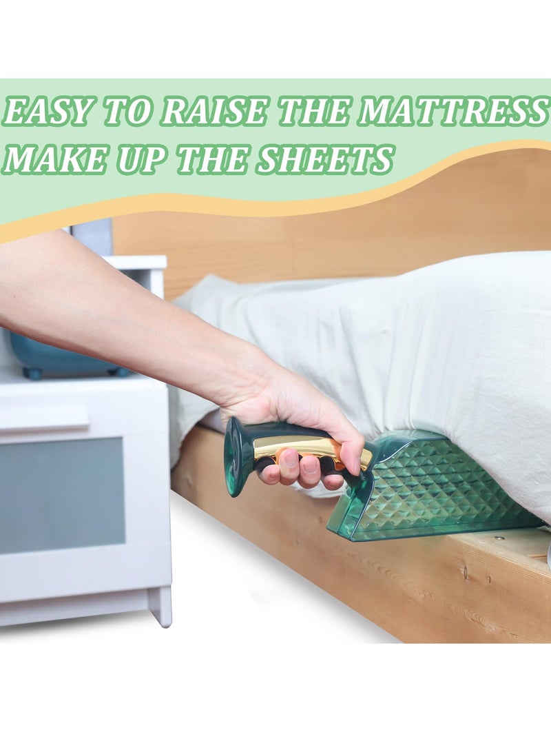 Excefore أداة مساعدة للمراتب، أداة لترتيب وتغيير الملاءة بتصميم رفع وثني، أداة ergonomics لترتيب الملاءات ورفعها لتغيير الملاءات (عبوة من 1) - Image 3