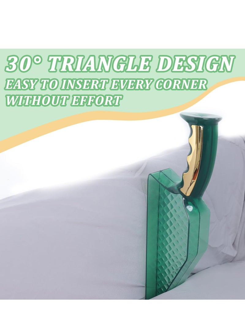 Excefore أداة مساعدة للمراتب، أداة لترتيب وتغيير الملاءة بتصميم رفع وثني، أداة ergonomics لترتيب الملاءات ورفعها لتغيير الملاءات (عبوة من 1) - Image 4