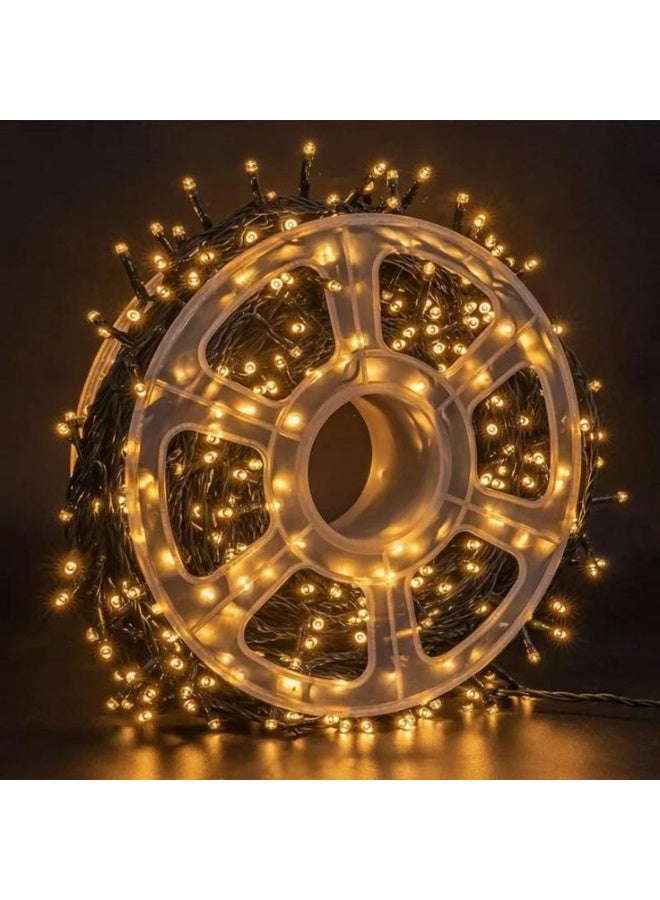 نجفة شوب فرع ليد بطول 50 متر بإضاءة وورم وايت دافئة، مناسب للحدائق، البلكونات، الكافيهات، المحلات، والحفلات. إضاءة قوية ومتوزعة بشكل مثالي على طول السلك، وتتحمل الاستخدام لفترات طويلة. - Image 2