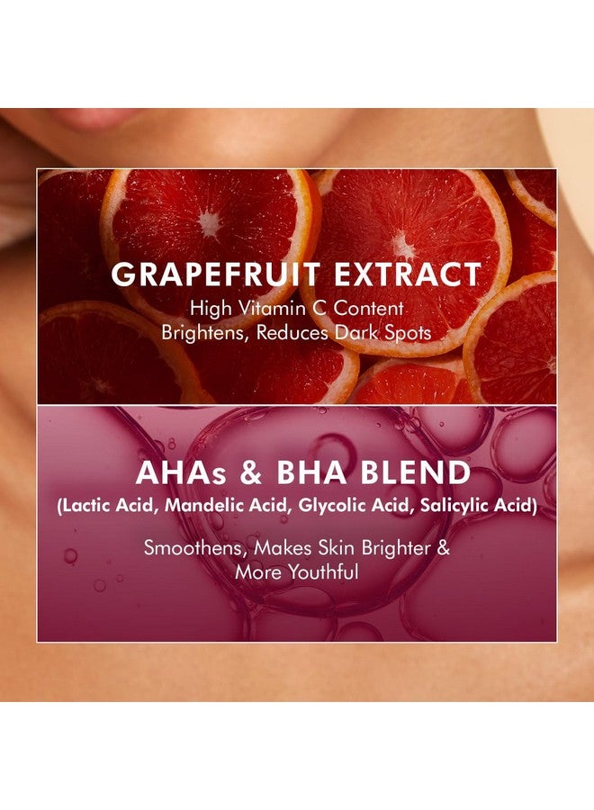 MCaffeine مقشر الجسم من mCaffeine بنكهة الجريب فروت | إزالة تان | AHA - حمض اللاكتيك والجليكوليك، النياسيناميد | غني بفيتامين C من الجريب فروت لبشرة متألقة وناعمة وسلسة | إزالة الجلد الجاف والميت | رائحة فواكه الجريب فروت - 175 جرام - Image 3