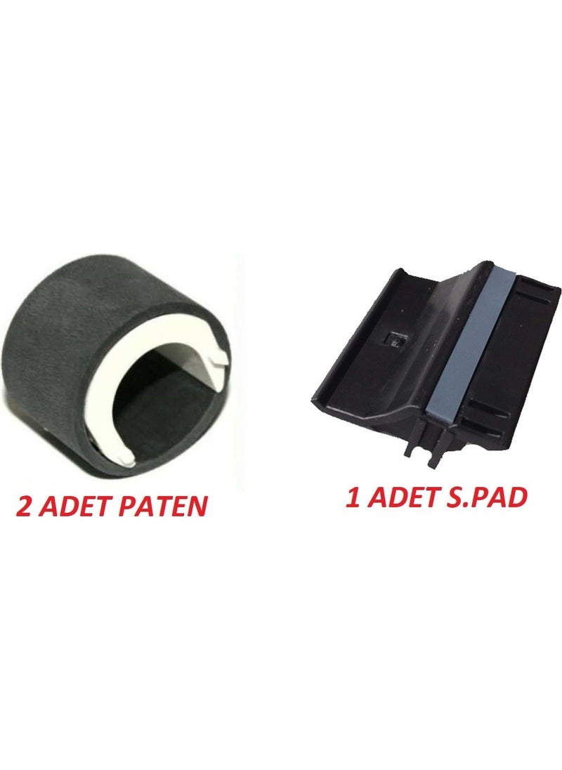 Samsung ml 1610/1640/SCX 4521 F Xerox PE220/3117 Printer Paper Roller 2 Pieces, Separation Pad 1 Piece Paper Pickup Roller Rubber, Pickup Roller