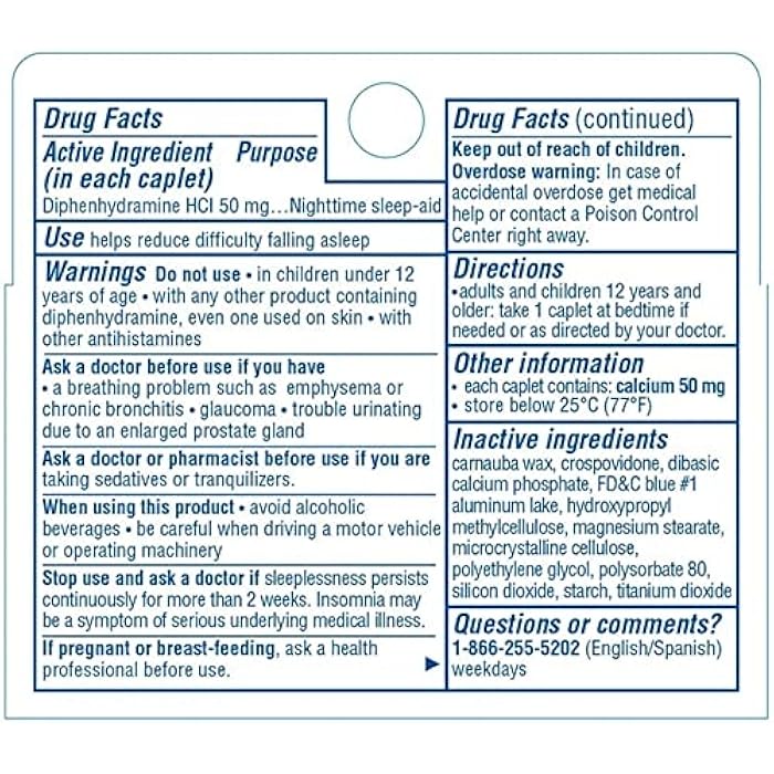 Sominex Nighttime Sleep-Aid Tablets, Maximum Strength Formula, Single Dose, Assorted, 16 Count - Image 5