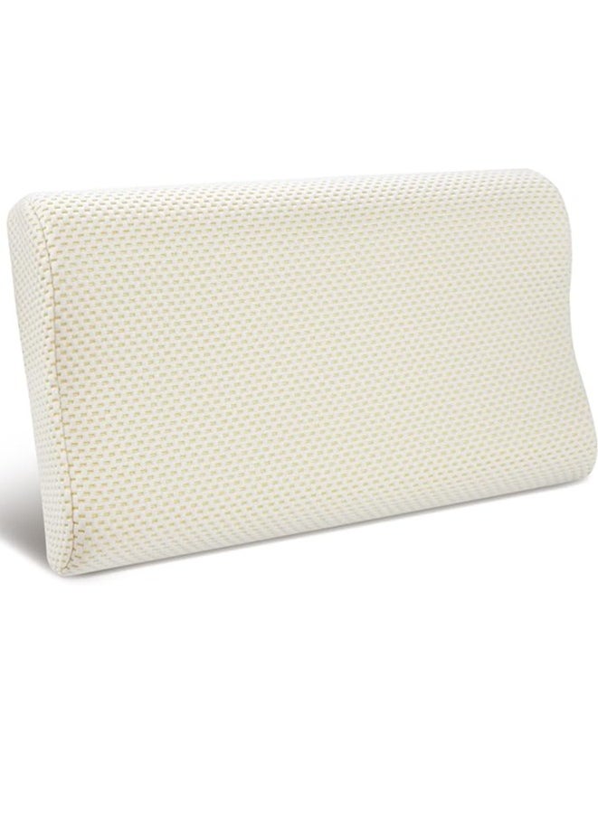 Generic - Findigit Memory Foam Pillow (23.6"x13.8"), Cervical Neck Support Pillow for Sleeping, Contour Ergonomic Orthopedic Pillow for Back, Side Sleeper (Golden) - Image 1