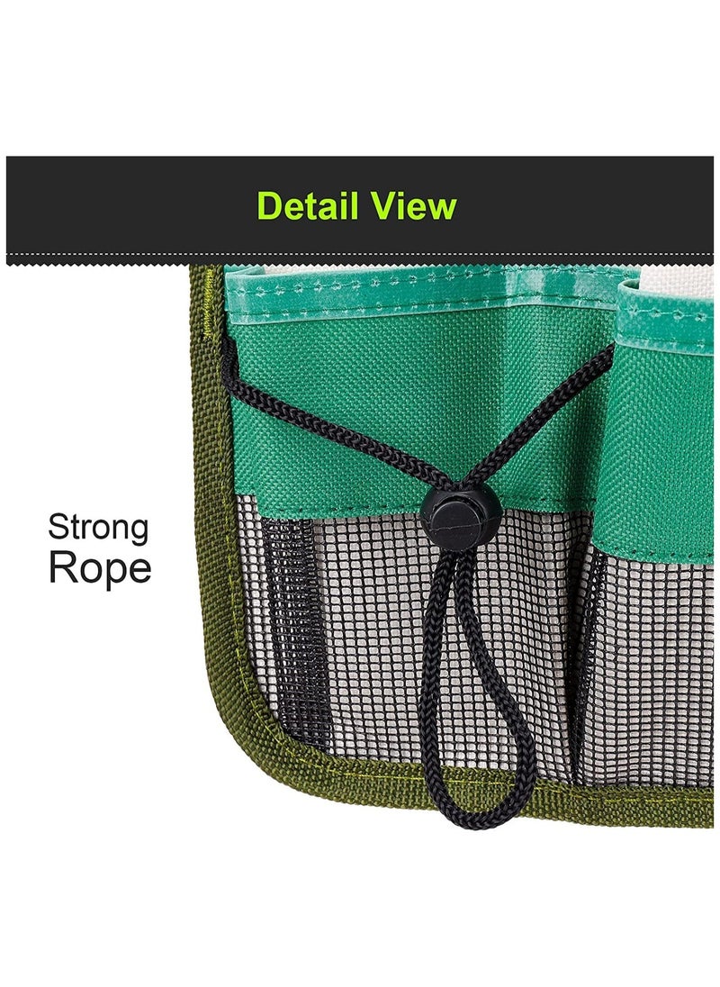 Generic - 1-Pack Tool Pouch with Adjustable Belts, Waterproof Toolbelt for MenWomen, Small Tool Belt Bags with Loops for Hammer, 7-Pocket Gardening Tools Belt Bags Garden Waist Bag Hanging Pouch - Green - Image 1