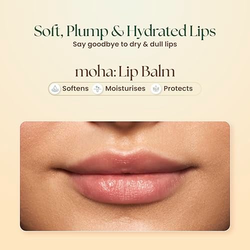 Moha Herbal Lip Balm for Dry & Pigmented Lips | With Apricot, Almond Oil, Wheat Germ Oil, Honey & Vitamin E | Heals Cracks, Soothes Sun Damage, Restores Natural Lip Color - 10gm (Pack of 4) - Image 3