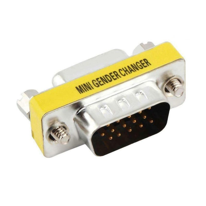 (1Pcs) DA15 Male to Male D-Type Connector 15 Pin 3 Row Adapter for VGA, Industrial, and Communication Systems | DA15 Adapter Male D-Type Connector Pin Row nIs | Durable construction | - Image 1