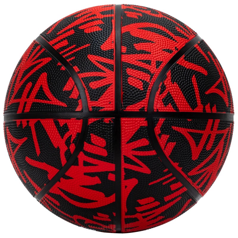 AND1 Fantom Graffiti 27.5 Rubber Basketball : Youth Sized Streetball for Indoor and Outdoor Use, Deep Channel Construction and Durability, Includes 10â€ Pump - Image 2