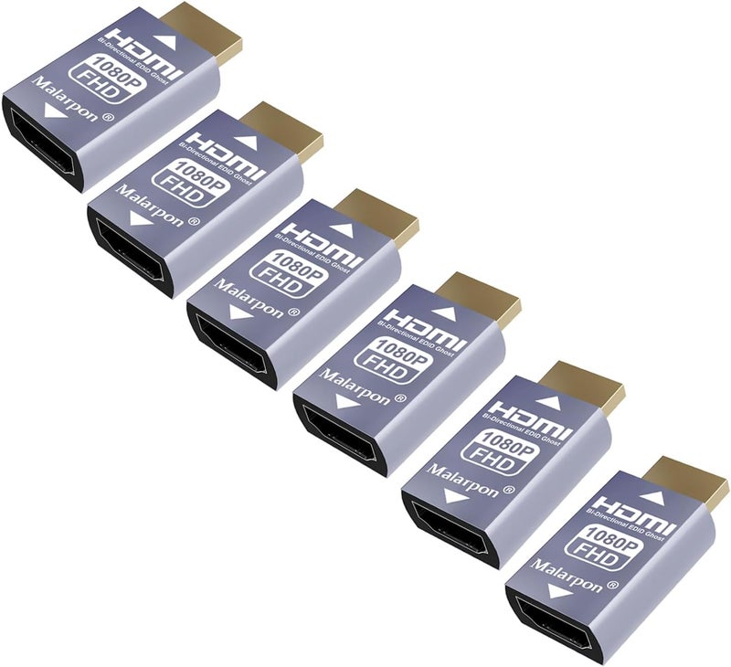 Malarpon Hdmi Edid Emulator Passthrough 3rd Generrtion Aluminum fit Headlesskeep The EDID of The Monitor Active Switches and Extenders 1920x1080@59Hz 6P - Image 1