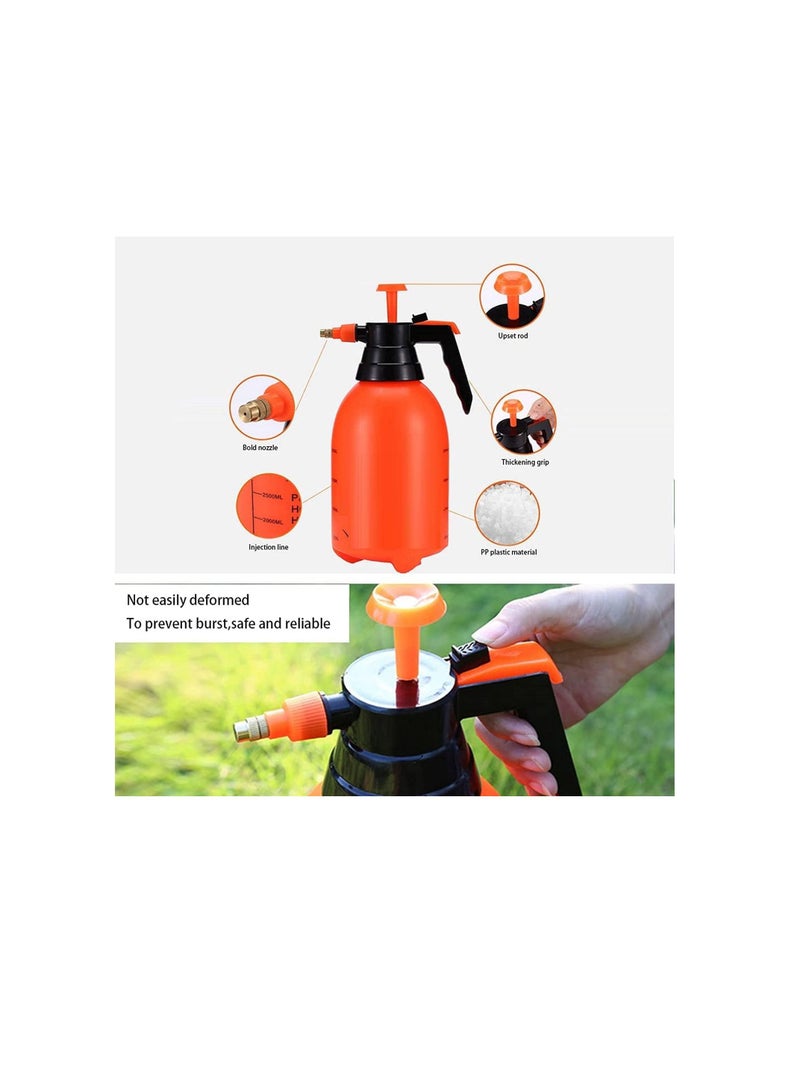 Generic Garden Pump Pressure Sprayer | Lawn Sprinkler | Water Mister | Spray Bottle for Flowers, Herbicides, Pesticides, Fertilizers -Bulb Shape (2000ml) –Yellow & Black  - Image 2