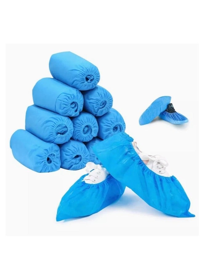 Kinmed 100 Pack Disposable Non Woven Hygienic Boot & Shoe Covers