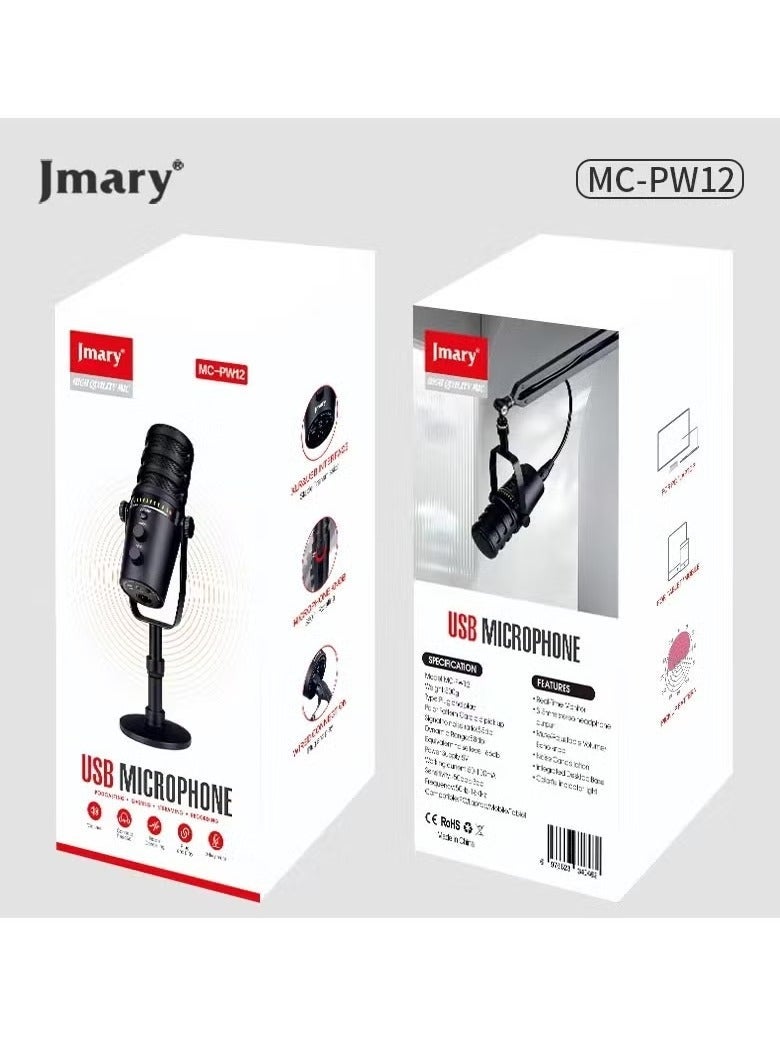JMARY MC-PW12 USB Desktop Condenser Microphone - Image 2