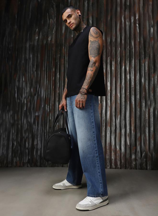 هاي ستار تيشيرت قطن بلا أكمام وقصة مريحة - Image 4