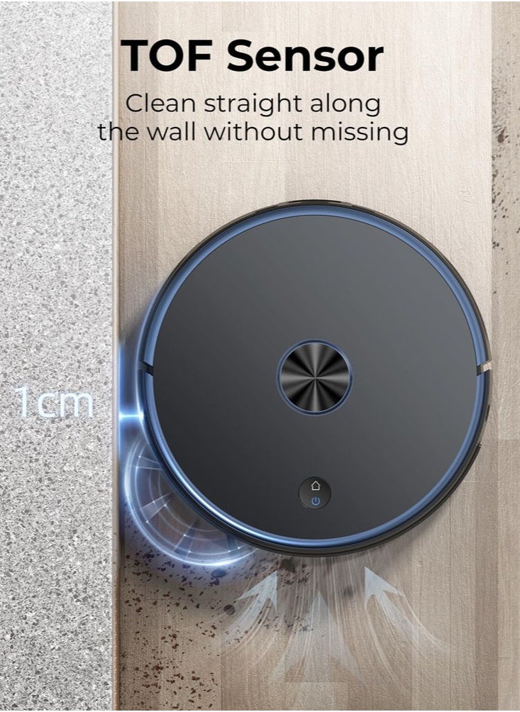 Joshberg - Robot Vacuum and Mop Combo, Robotic Vacuum Cleaner with Self Emptying Station,3 in 1 Robot Vacuum with Lidar Navigation,Smart App Control, Auto Mop Washing and Auto Drying for Pet Hair/Floors/Carpet - Image 1