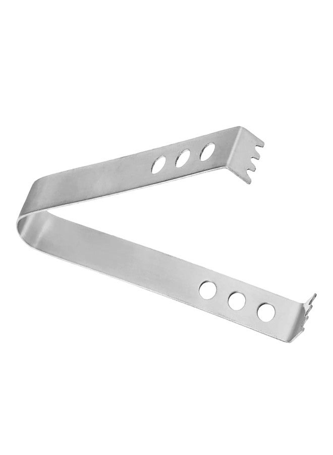 HUNCHA Ice Tongs, Stainless Steel Mini Serving Tongs Appetizers Tongs Small Kitchen Tongs for Bar, Tea Party, Coffee, Desserts, Food, Buffets, Kitchen, Ice Serving Tong, Pack of 1 - Image 1