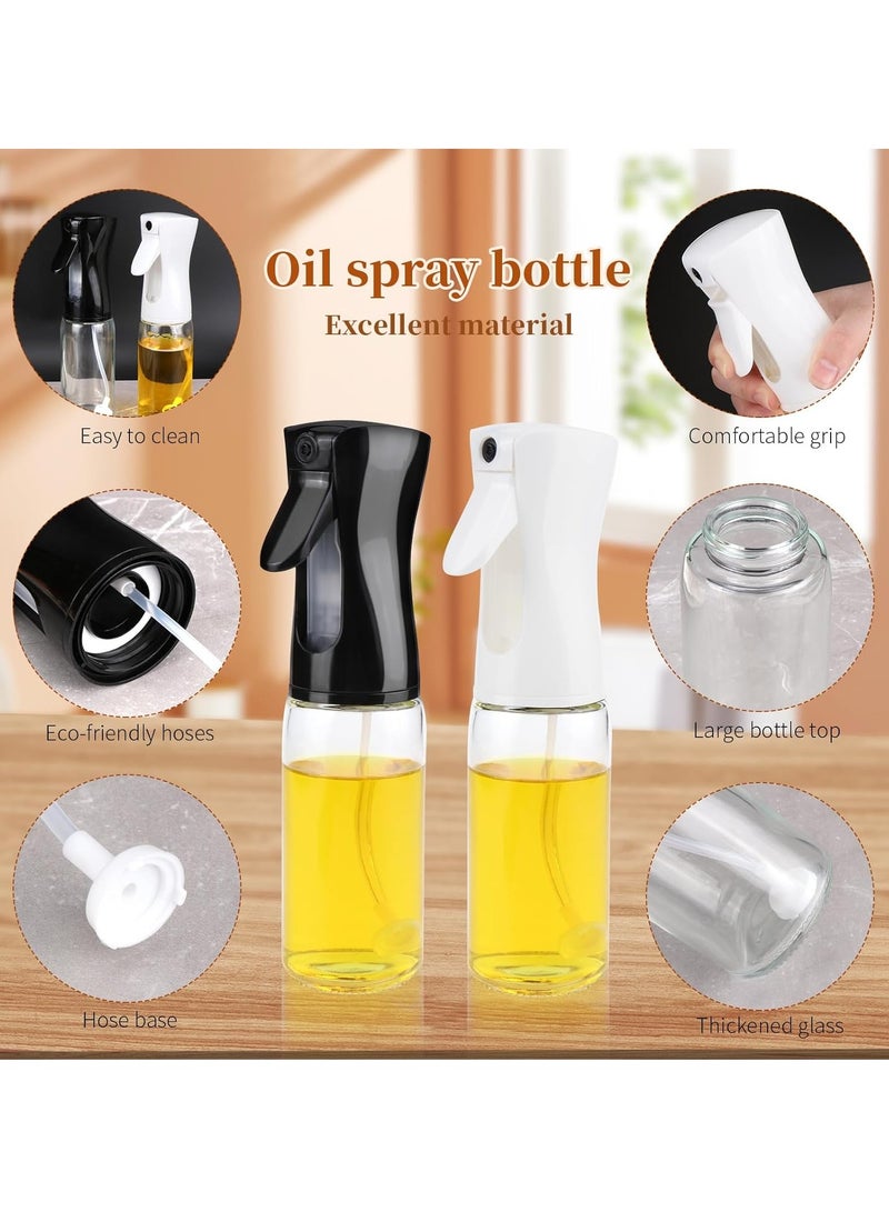 (2 pieces) of refillable sprayer practical and easy to use sprayer oil vinegar and water sprayer used for healthy cooking such as grilling and frying in the air fryer capacity 220 ml (color may vary) - Image 5