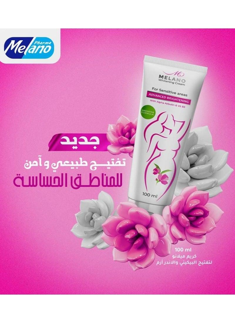 Melano Pharma - Whitening Cream For Sensitive Areas 100 ml And Stretch Marks Reducing Cream 175 ml - Image 1
