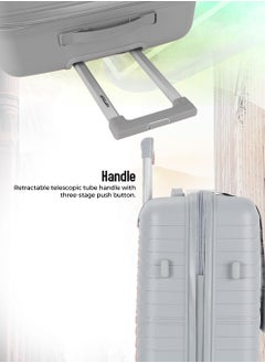 VIPTOUR Trolley Luggage 3 Pieces Set PP Hardside Bag Spinner Wheels Trolley Luggage Set with TSA Lock  - Image 4