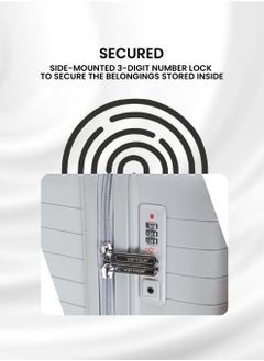 VIPTOUR Trolley Luggage 3 Pieces Set PP Hardside Bag Spinner Wheels Trolley Luggage Set with TSA Lock  - Image 3