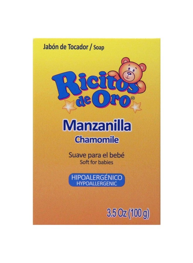 Ricitos De Oro Baby Cleansing Bar Soap with Extract Calming Effect, Chamomile, 6-Pack of 3.5 Oz Each Soap, 6 Soaps - Image 1