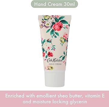 Cath Kidston كريم يد كاث كيدستون وكريم للجسم وغسول للجسم 3x 30 مل وصابون معطر 100 جرام وحقيبة سحب لجميع مستلزمات الجمال أثناء السفر خالية من القسوة وصديقة للنباتات هدية لها - Image 3