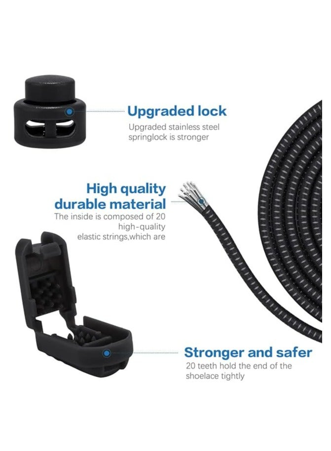إسكدنيا 2 زوجًا من الأحزمة اللاصقة الديناميكية للأحذية دون القيادة، الأحزمة المتنقلة تناسب جميع أحذية البالغين والأطفال - Image 4