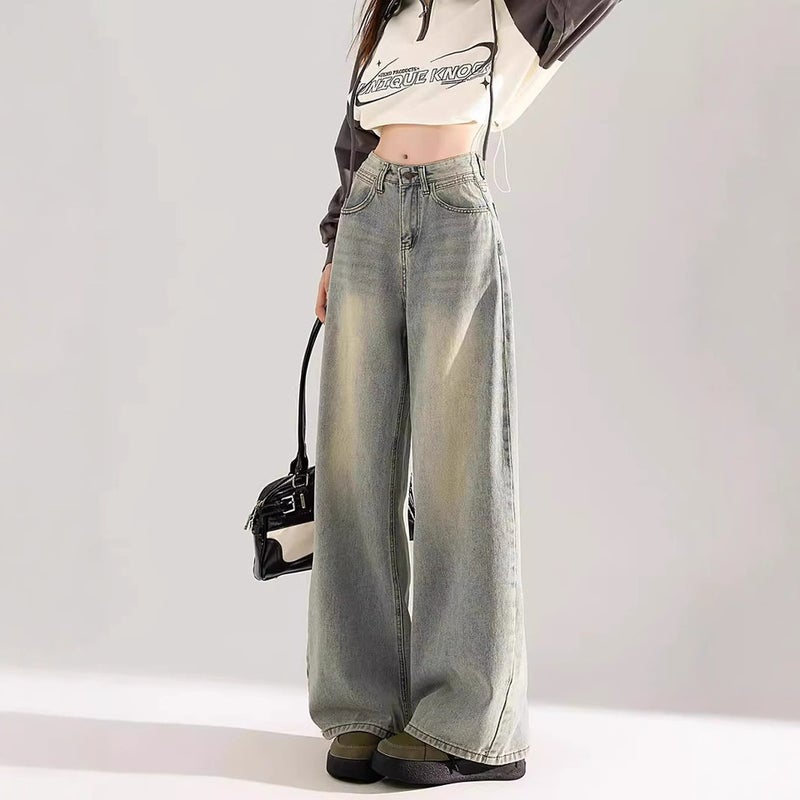 Unisex Classic Denim Jeans Loose Fit Daily Outdoor Wear - Image 2