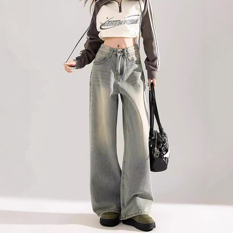 Unisex Classic Denim Jeans Loose Fit Daily Outdoor Wear - Image 3
