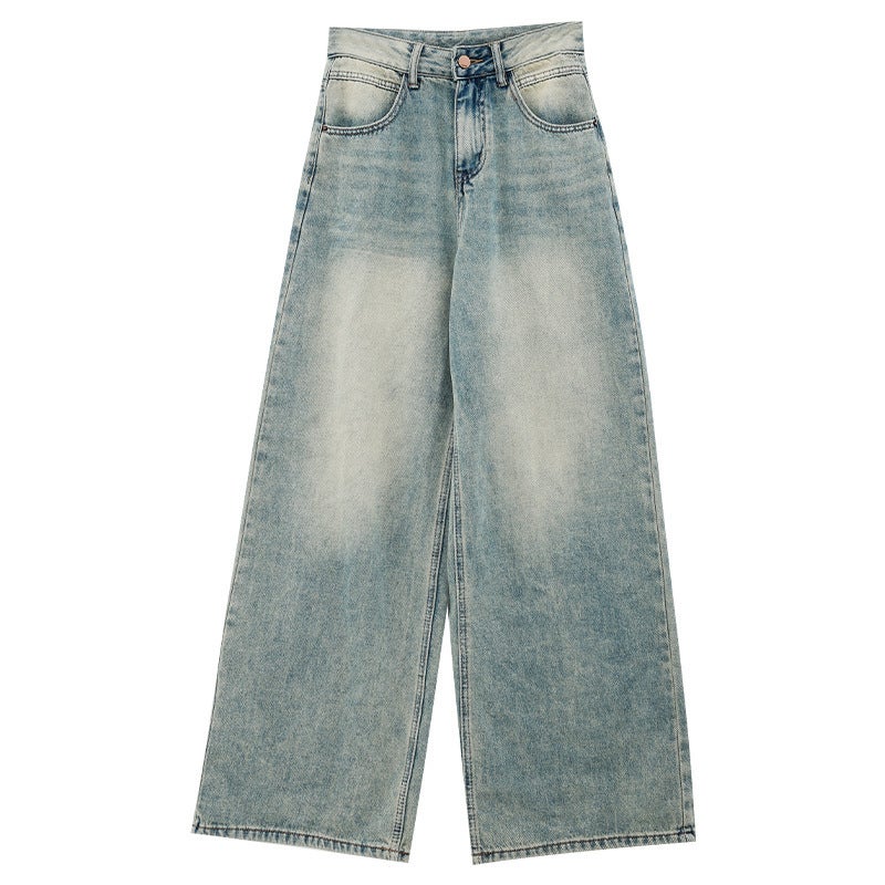 Unisex Classic Denim Jeans Loose Fit Daily Outdoor Wear - Image 1