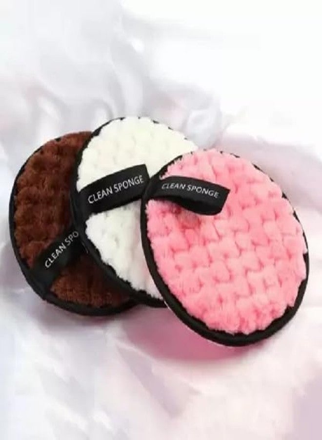 Glamezone Makeup Remover Pads,Ultra-Soft,Reusable, Microfiber Pad, wipes Pack of 3 - Image 1