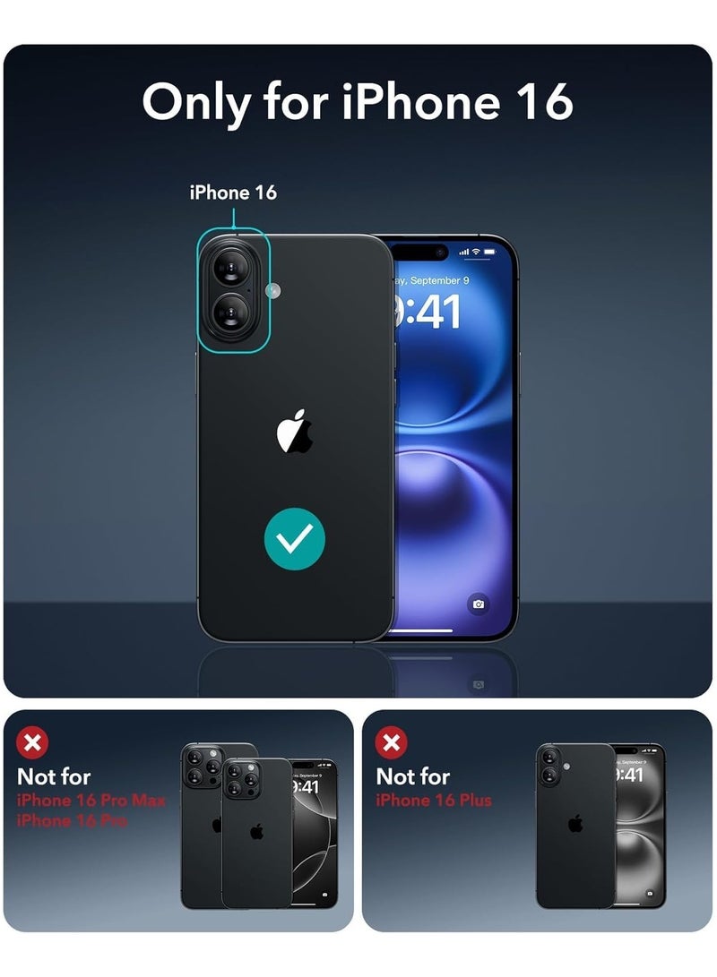 حافظة لهاتف آيفون 16 مع زر تحكم بالكاميرا ، متوافقة مع ماجسيف ، حماية من الدرجة العسكرية مقاومة للصدمات ، حافظة هاتف مغناطيسية لهاتف آيفون 16 بلس ، واضحة - Image 2