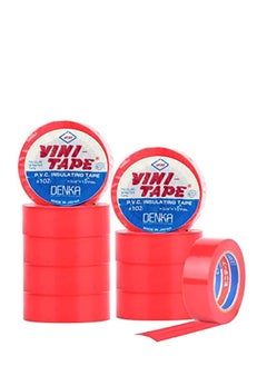 VINI Vini Electrical Insulation Tape- 10 Pieces (Red) 