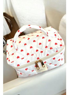 Bahels Viral Heart Pattern Travel Makeup Bag  - Image 2