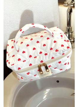 Bahels Viral Heart Pattern Travel Makeup Bag  - Image 3
