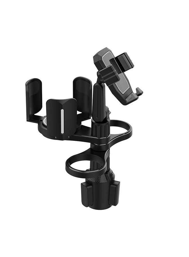 Car cup holder with a detachable rotating food tray in addition to 2 small cup slots and a large cup slot /CUP-B04 - Image 4