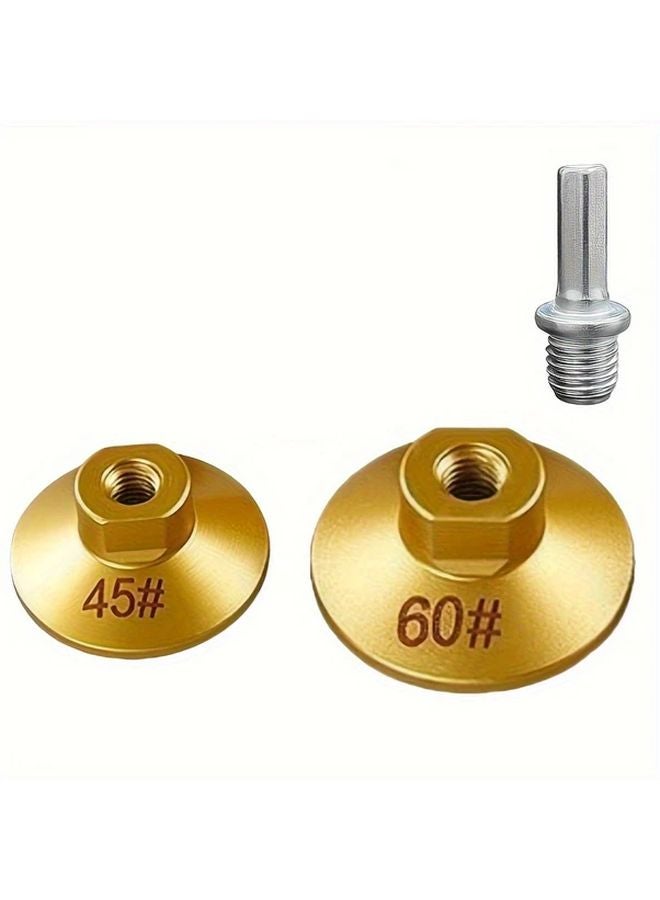 3pcs Diamond Grinding Heads 45 60 Grit Hard Alloy For Marble Quartz Granite Ceramic Tiles Concrete Professional DIY Grinder Power Tool - Image 1