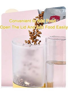 FEELING MALL Dog Cat 2 In 1 Bowl New Dual Dog Pet Supplies Feeding Food Feeder Automatic Water Tanker Cat Pet Bowl | Automatic Feeder Cat Automatic Water Feeder Water Drinker  - Image 5