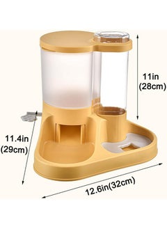 FEELING MALL Dog Cat 2 In 1 Bowl New Dual Dog Pet Supplies Feeding Food Feeder Automatic Water Tanker Cat Pet Bowl | Automatic Feeder Cat Automatic Water Feeder Water Drinker  - Image 2