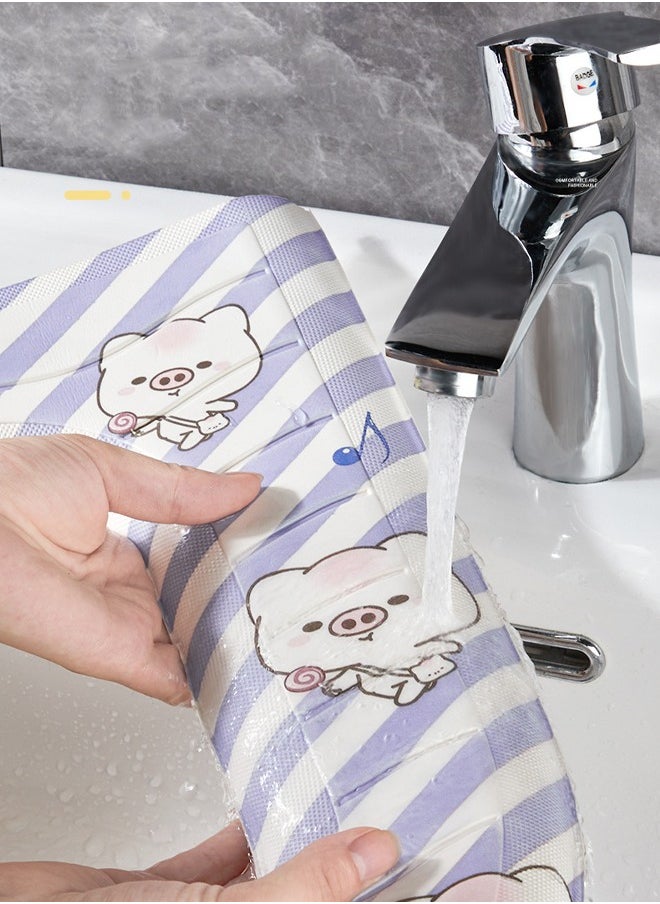 NKX Set of 4 Washable Waterproof Toilet Seat Cover  - Image 5
